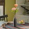 Uniquewise Modern Decorative Ceramic Table Vase Ripped Design Bottle Shape Flower Holder, PK 2 QI004356.2 - alternate 6